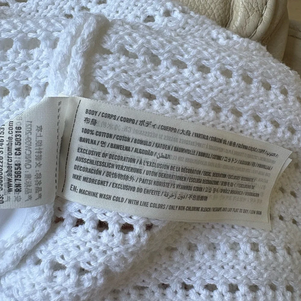 Hollister White Cropped Backless Tank Top - Picture 6 of 6